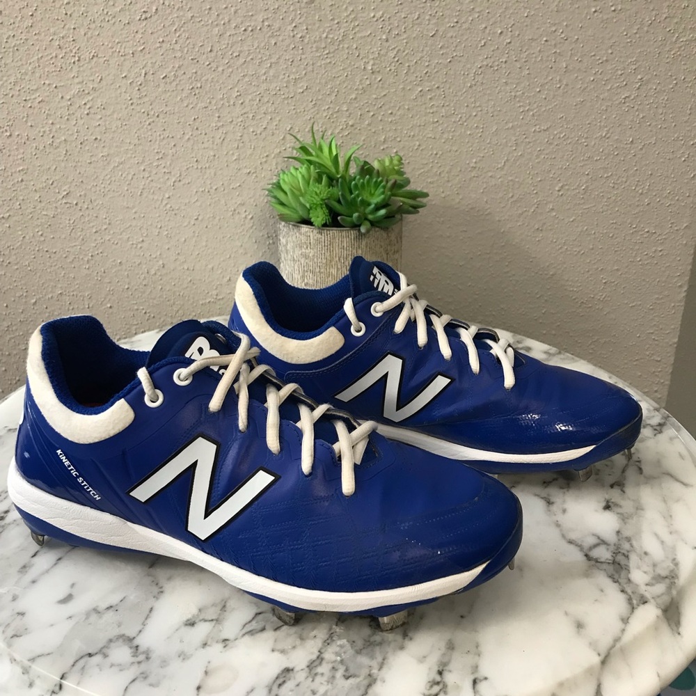 NEW BALANCE | Men’s | 4040 Baseball Cleats | v5 Metal | Blue/White | Size 9